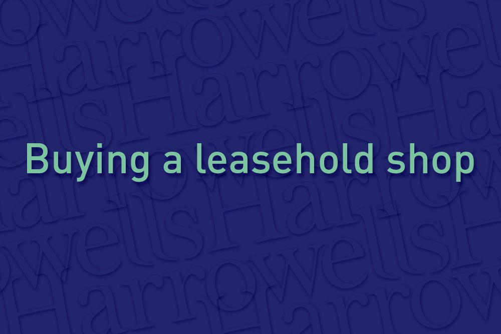 Buying a leasehold shop
