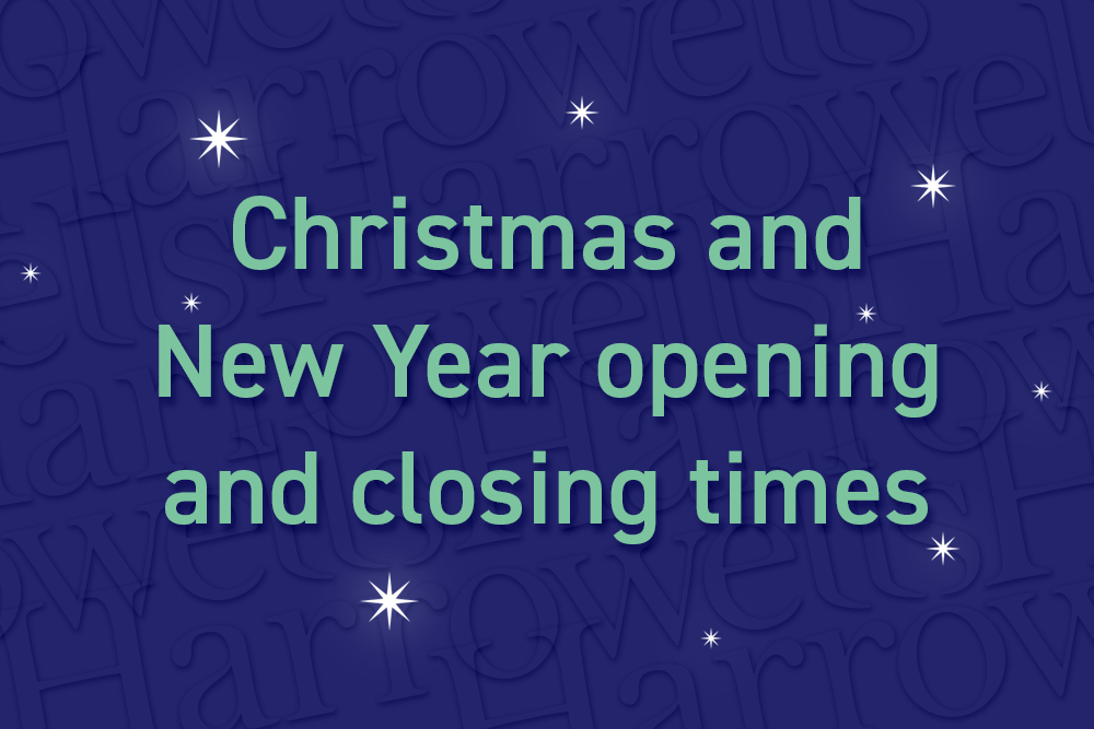Christmas and New Year opening and closing times