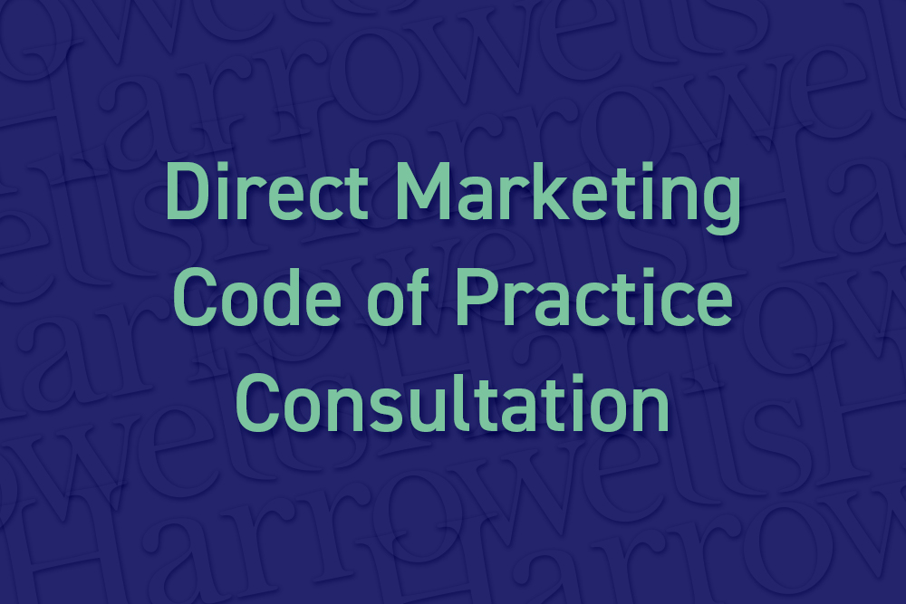 Direct Marketing Code of Practice Consultation