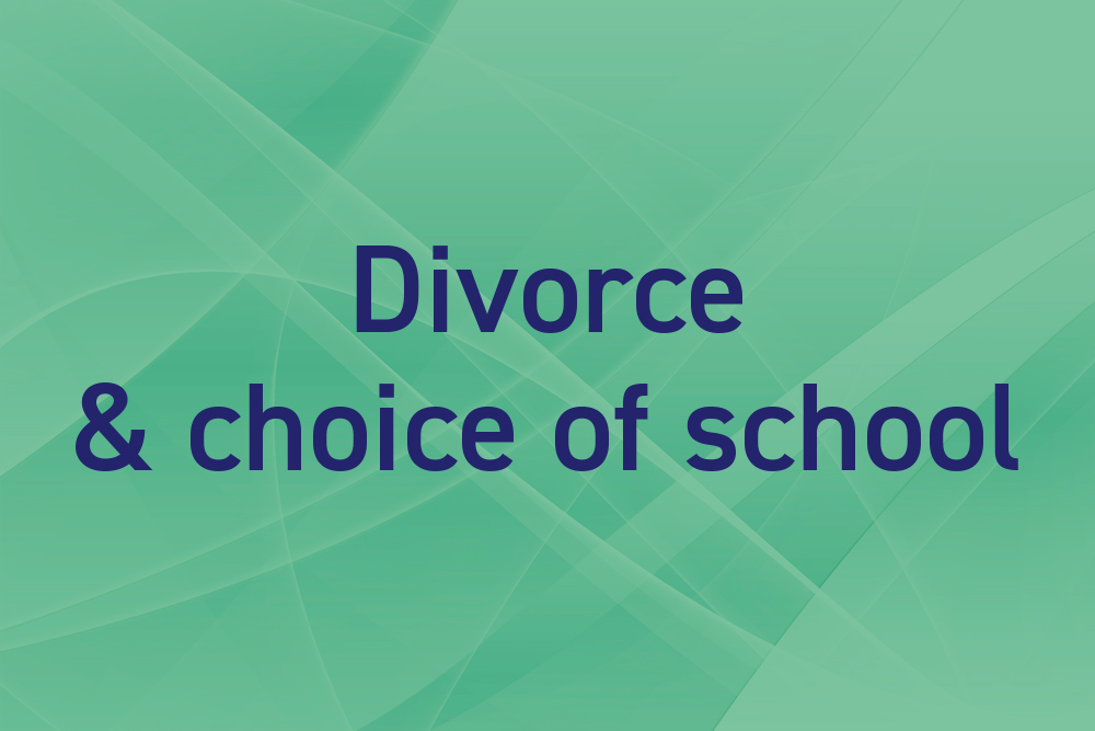 Choice of school