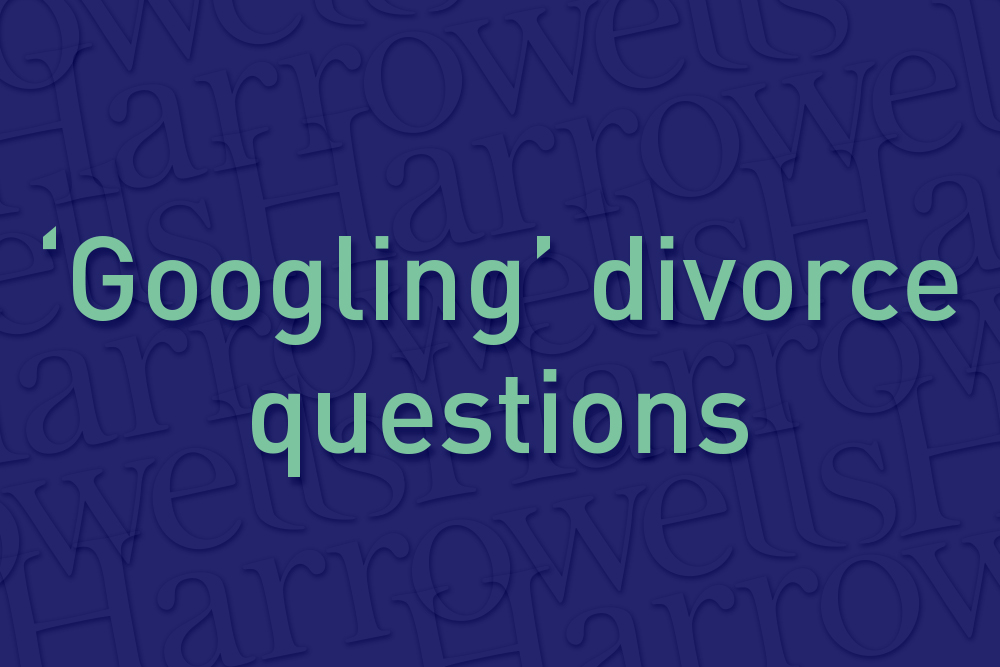 Googling divorce questions