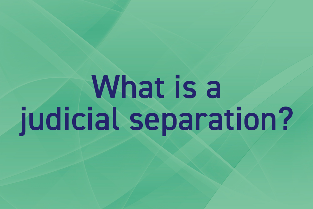 What is judicial separation