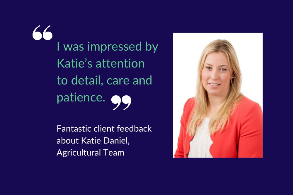 Fantastic client feedback for Katie Daniel