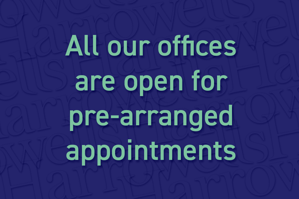 All our offices are open for pre-arranged appointments