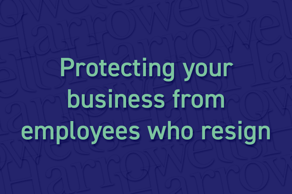 Protecting your business from employees who resign